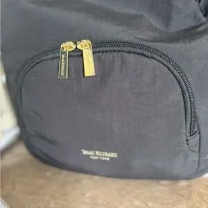 Isaac Mizrahi | Bags | Isaac Mizrahi Black And Gold Backpack 
